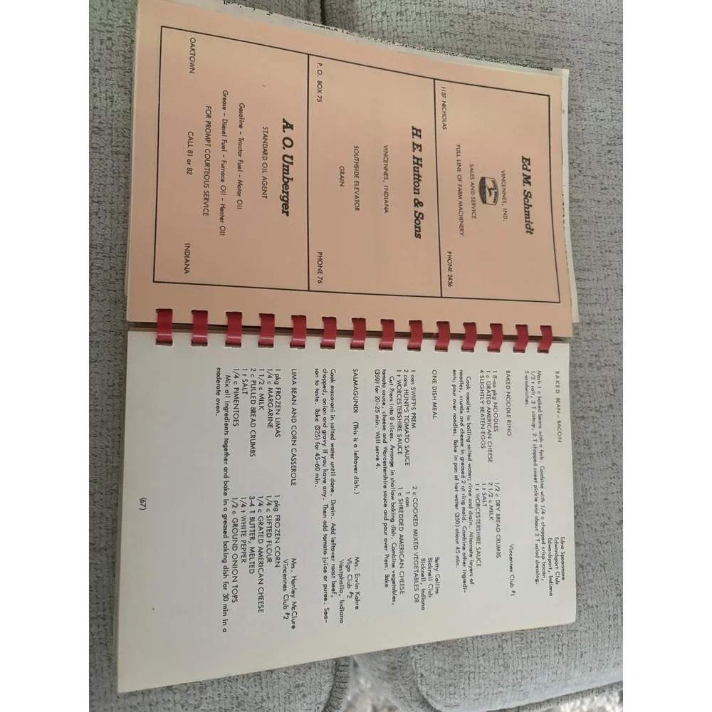 1954 Knox County Home Demonstration Chorus Cookbook (Community Cookbook) - Picture 4 of 5